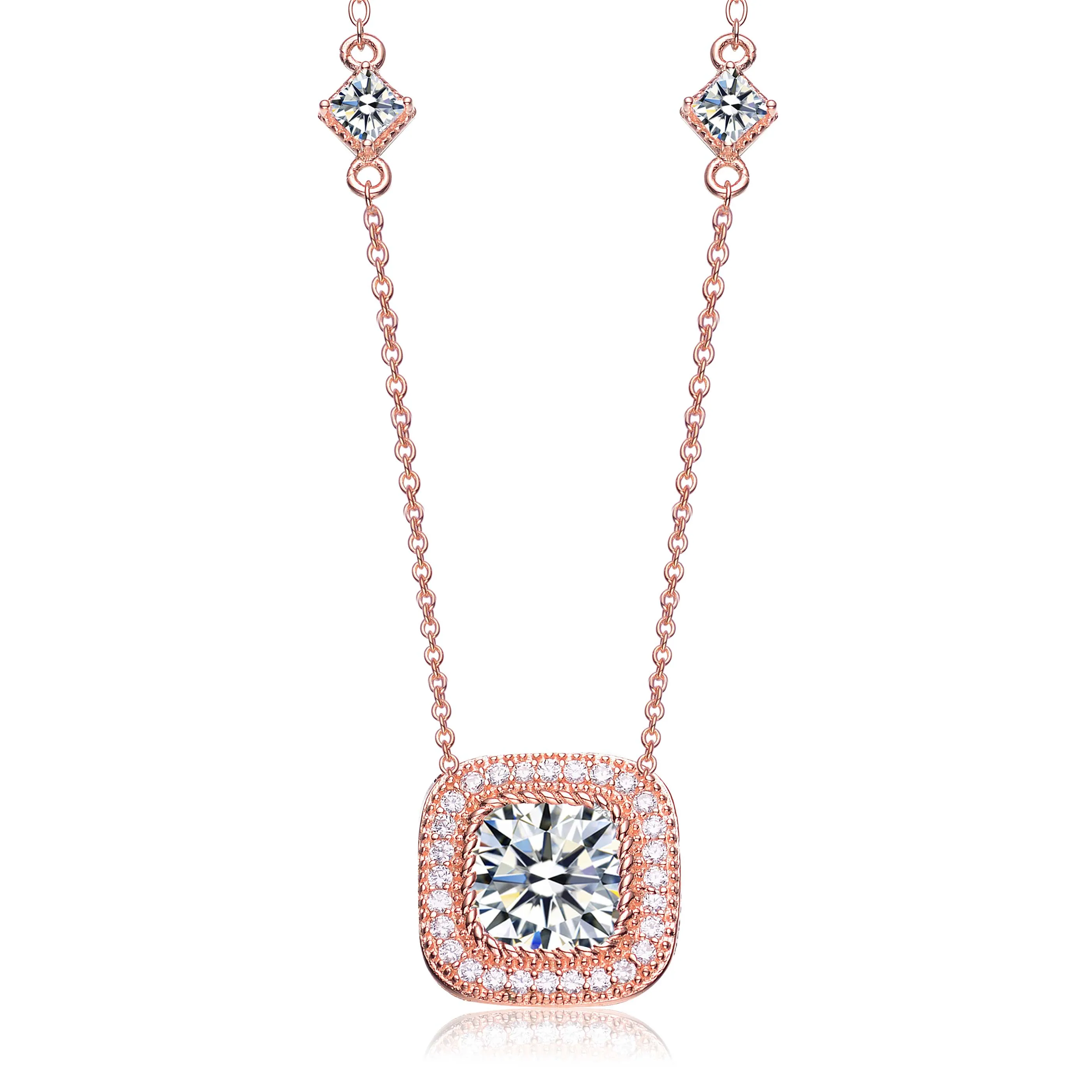 Daphné Square Stud Necklace