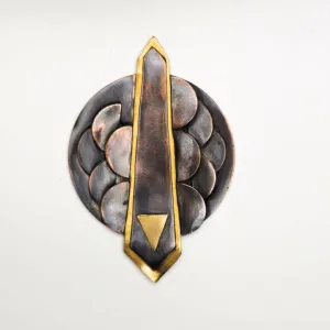 Dragon Scale Armor Brooch – Handcrafted and Unique Statement Piece