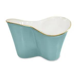 ENCANTO Double Ice Bucket (Turquoise and White)