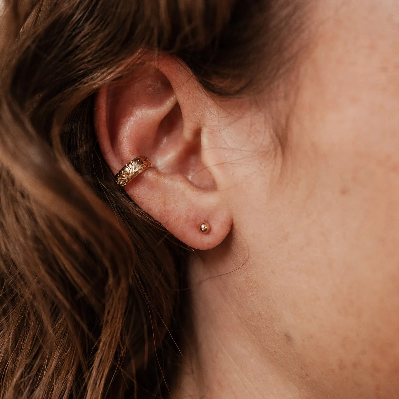 Fleur Cuff • Patterned Ear Cuff
