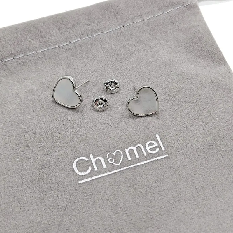 Heart Mother of Pearl Earrings
