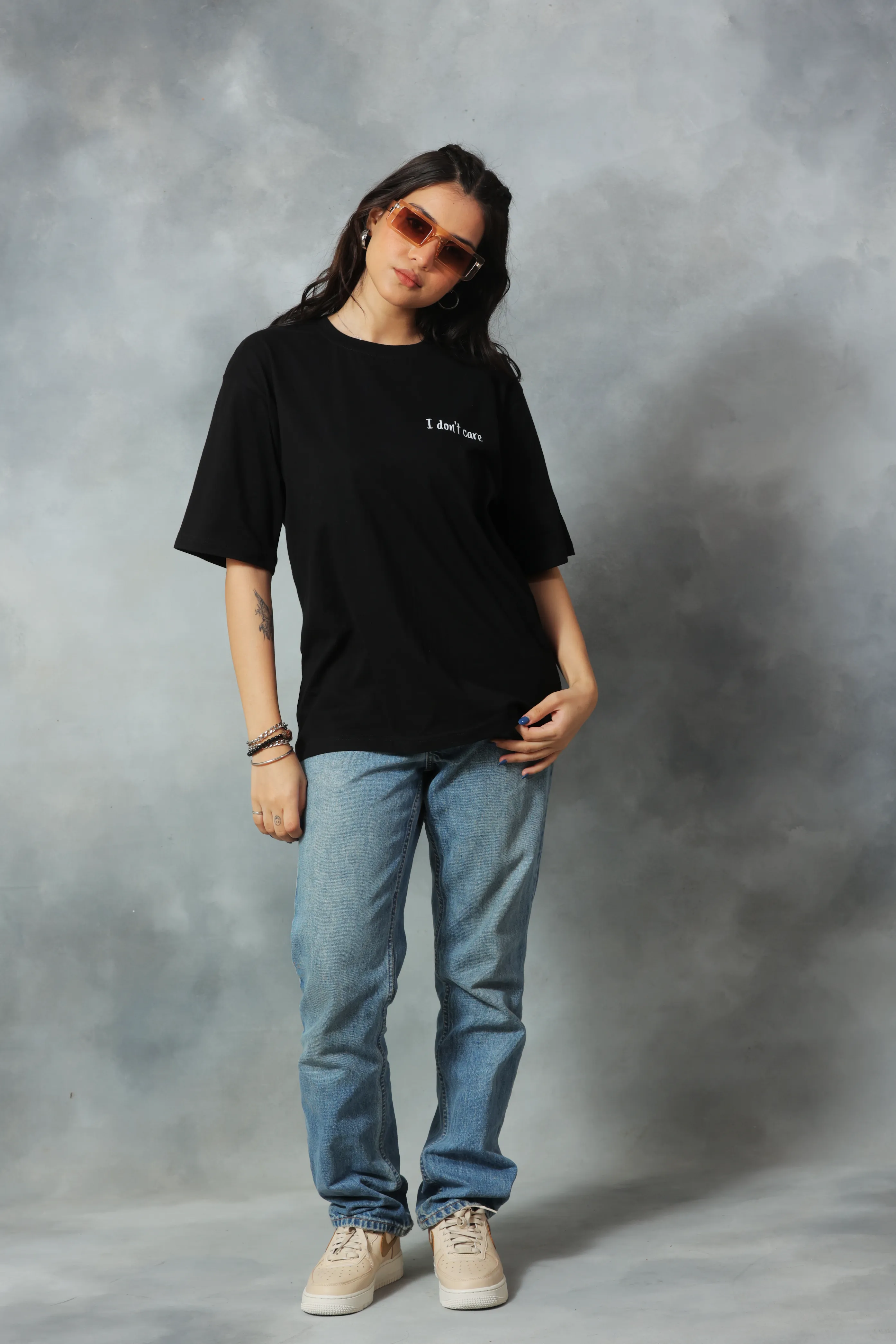 ‚ÄúI don't care‚Äù Oversized Tee