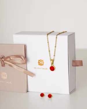 January Passion Dainty Birthstone Set