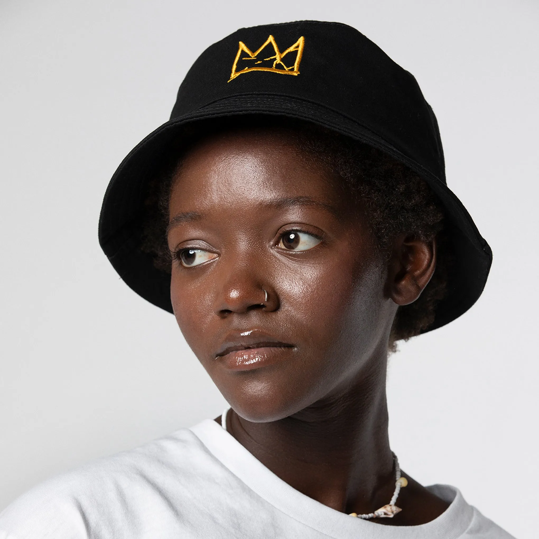 Jean-Michel Basquiat Crown Canvas Bucket Hat