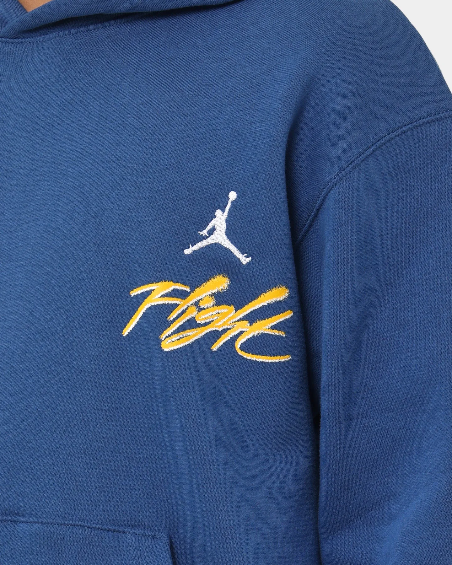 Jordan Essential Flight Graphic Fleece Hoodie French Blue/Taxi Yellow