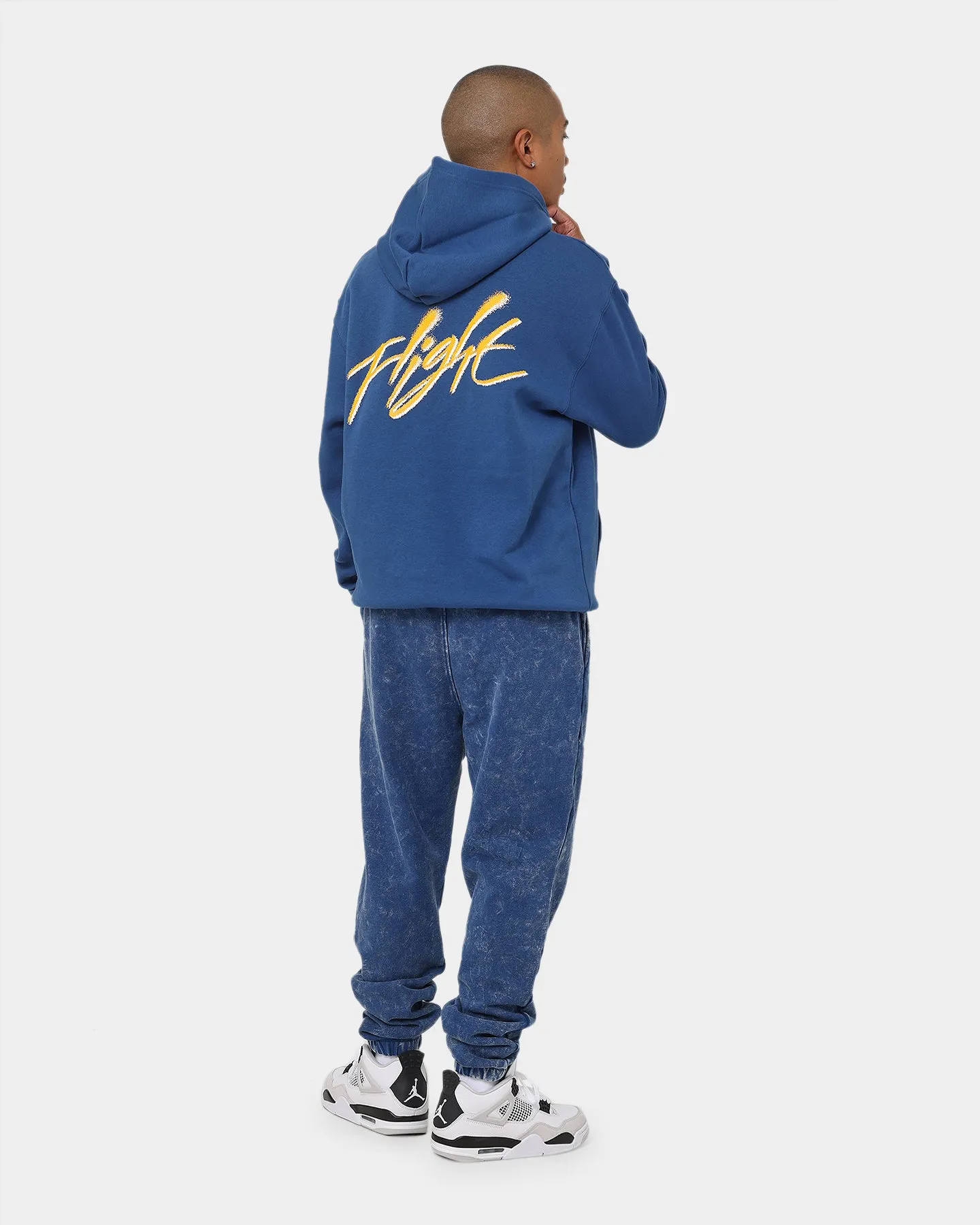 Jordan Essential Flight Graphic Fleece Hoodie French Blue/Taxi Yellow