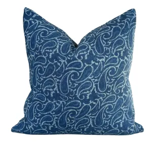Keri Blue Pillow 22" x 22"