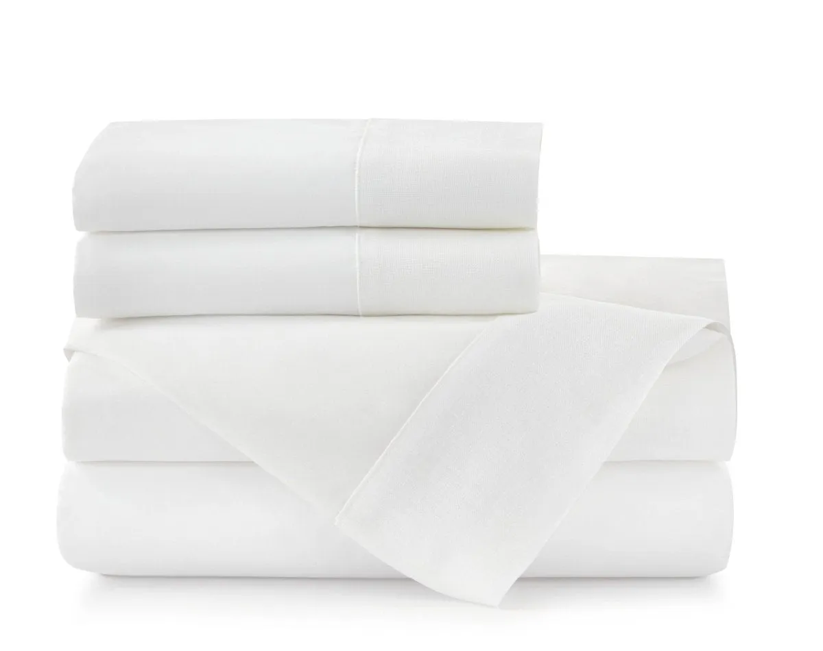 Mandalay Cuff White Bedding by Peacock Alley