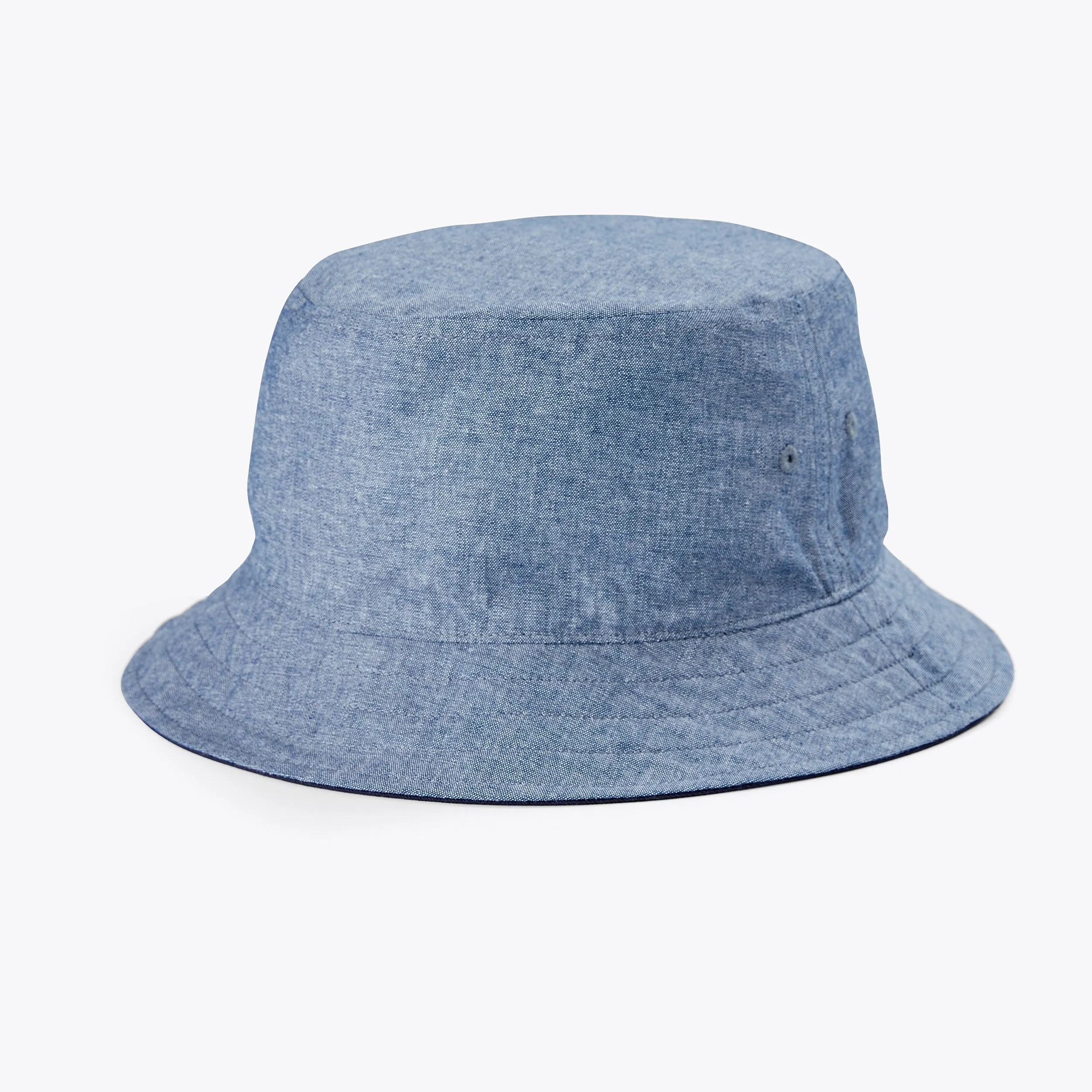NAUTICA X URBAN NECESSITIES REVERSIBLE BUCKET HAT - GREY-GREEN/NAVY/RED