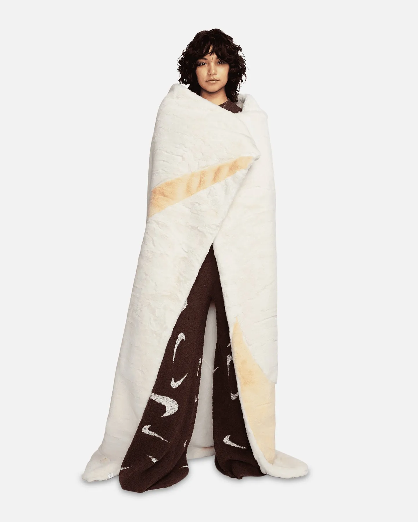 Nike Sportswear Faux Fur Blanket Pale Ivory