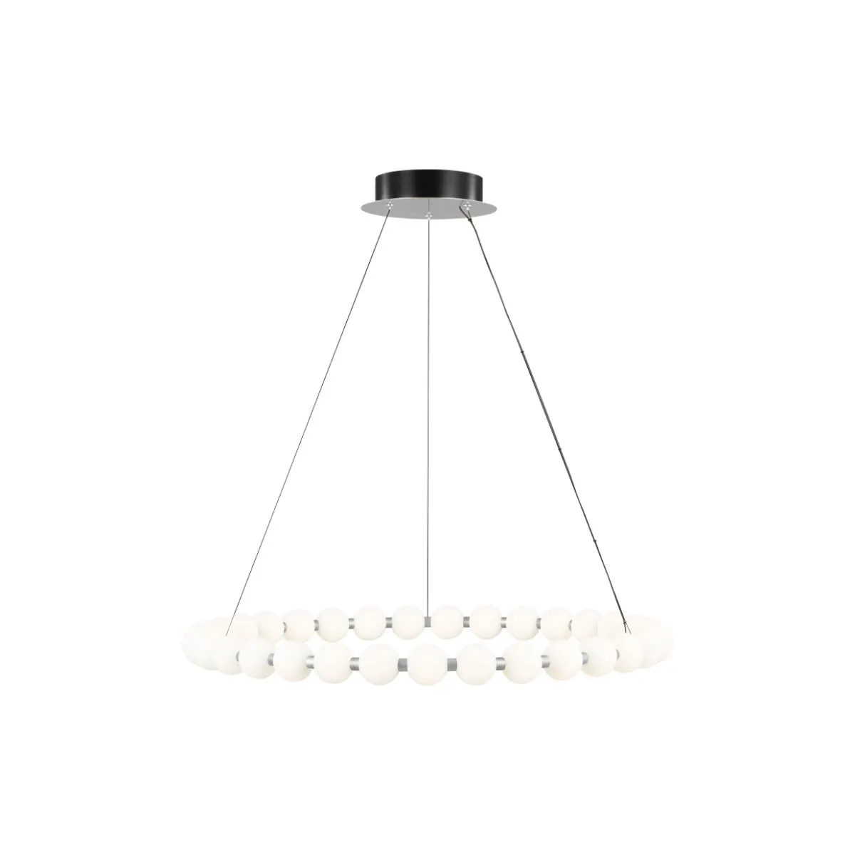 Orbet 36 in. LED Chandelier Chrome Finish
