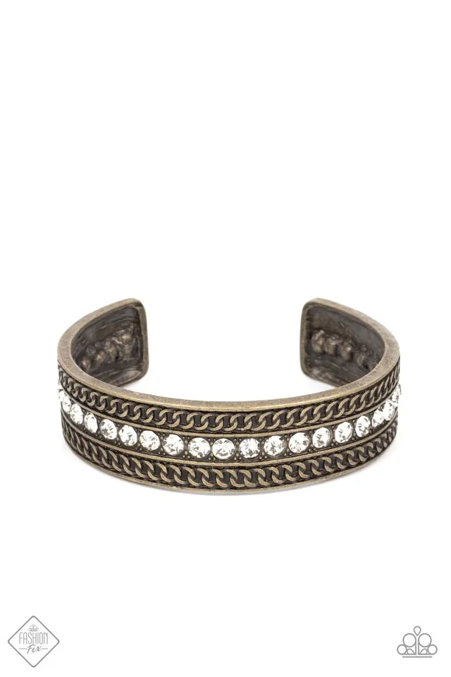 Paparazzi Bracelet ~ Grit Goals - Brass