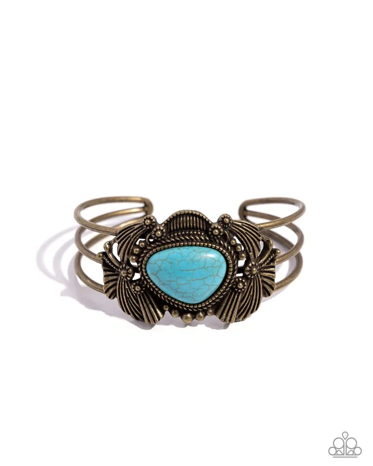Paparazzi Bracelet ~ Western Wonderland - Brass