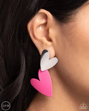 Paparazzi Earring ~ Romantic Occasion - Pink