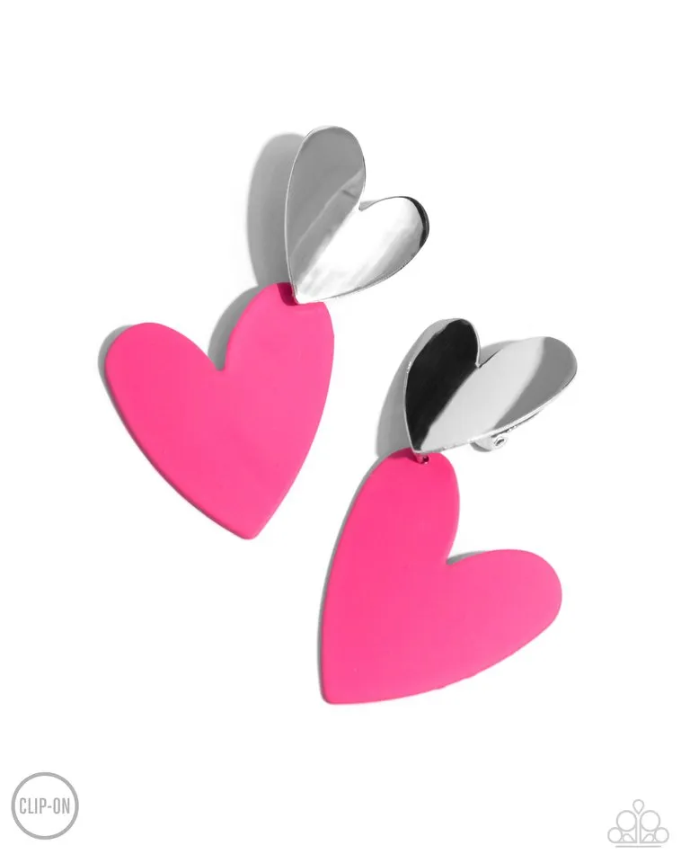 Paparazzi Earring ~ Romantic Occasion - Pink