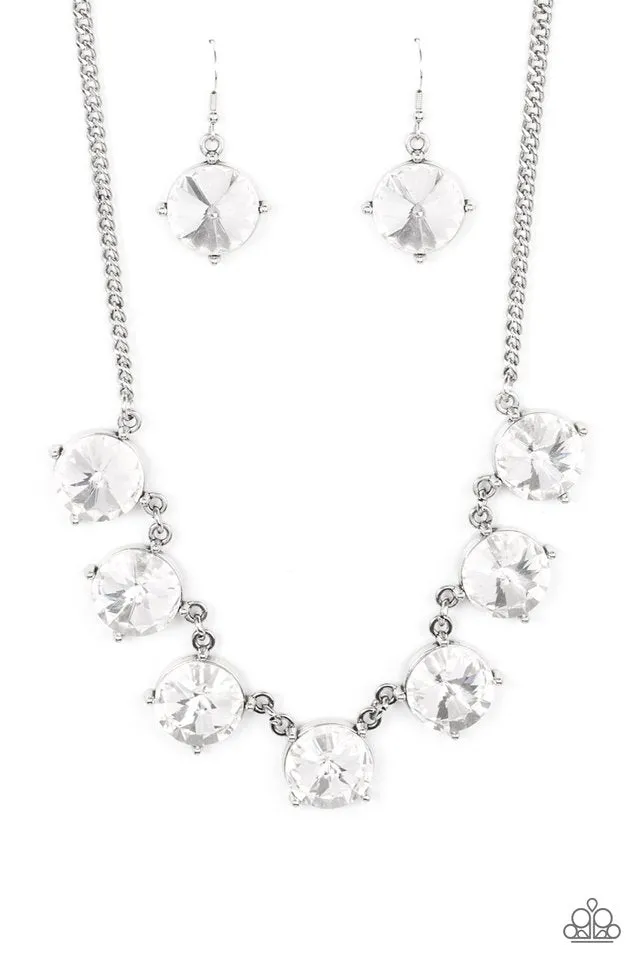 Paparazzi Necklace ~ The SHOWCASE Must Go On - White