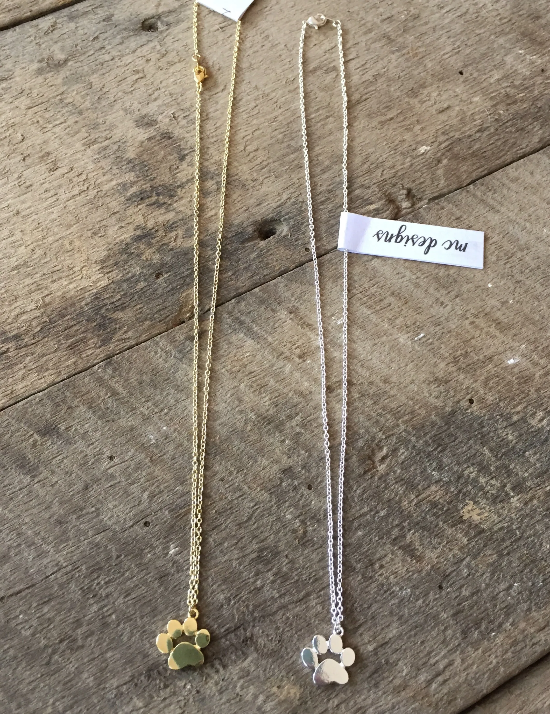 Paw Print Necklace