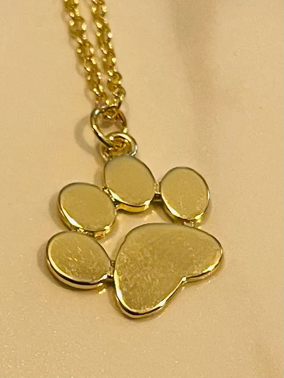 Paw Print Necklace