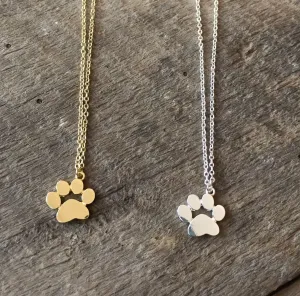 Paw Print Necklace