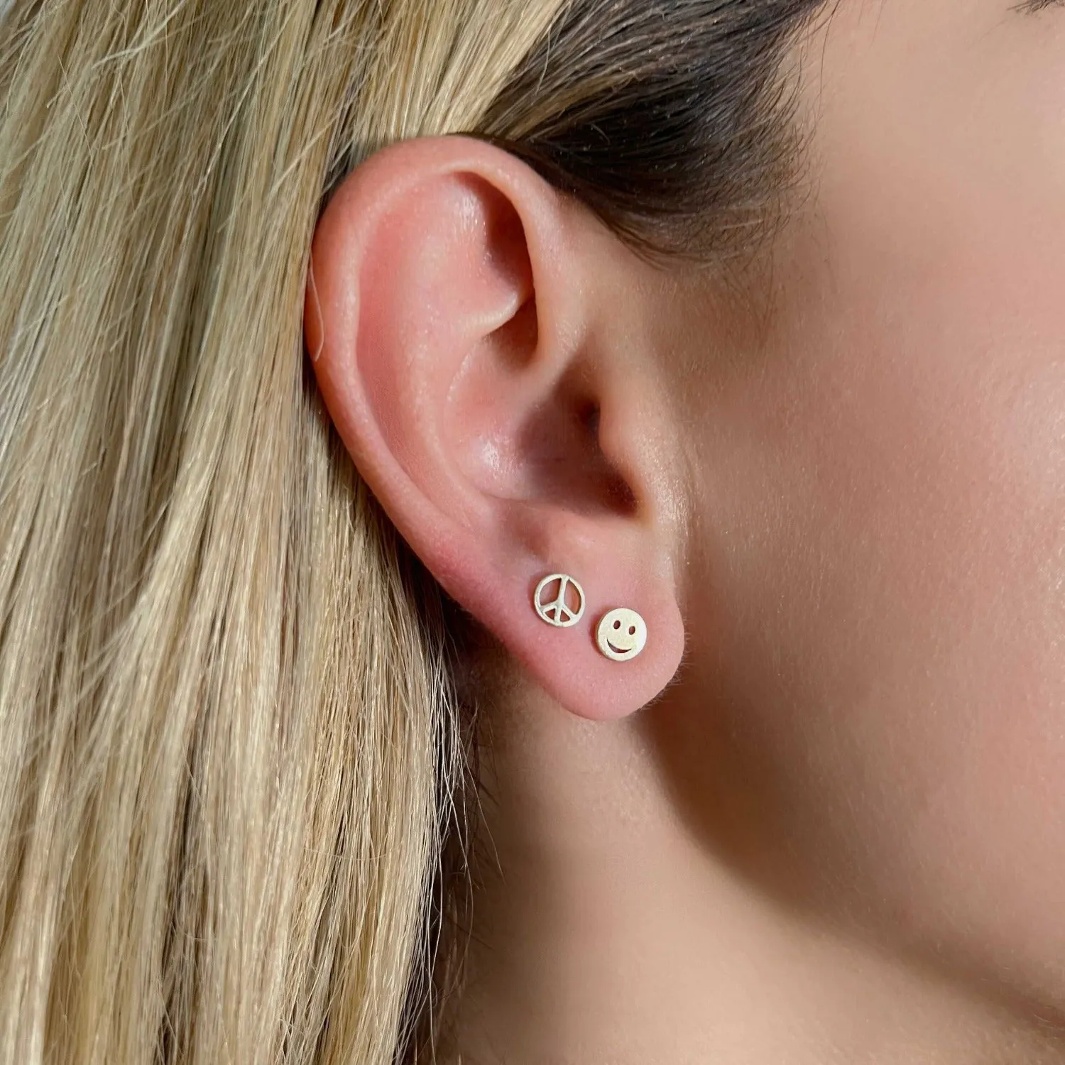 Peace Stud Earrings