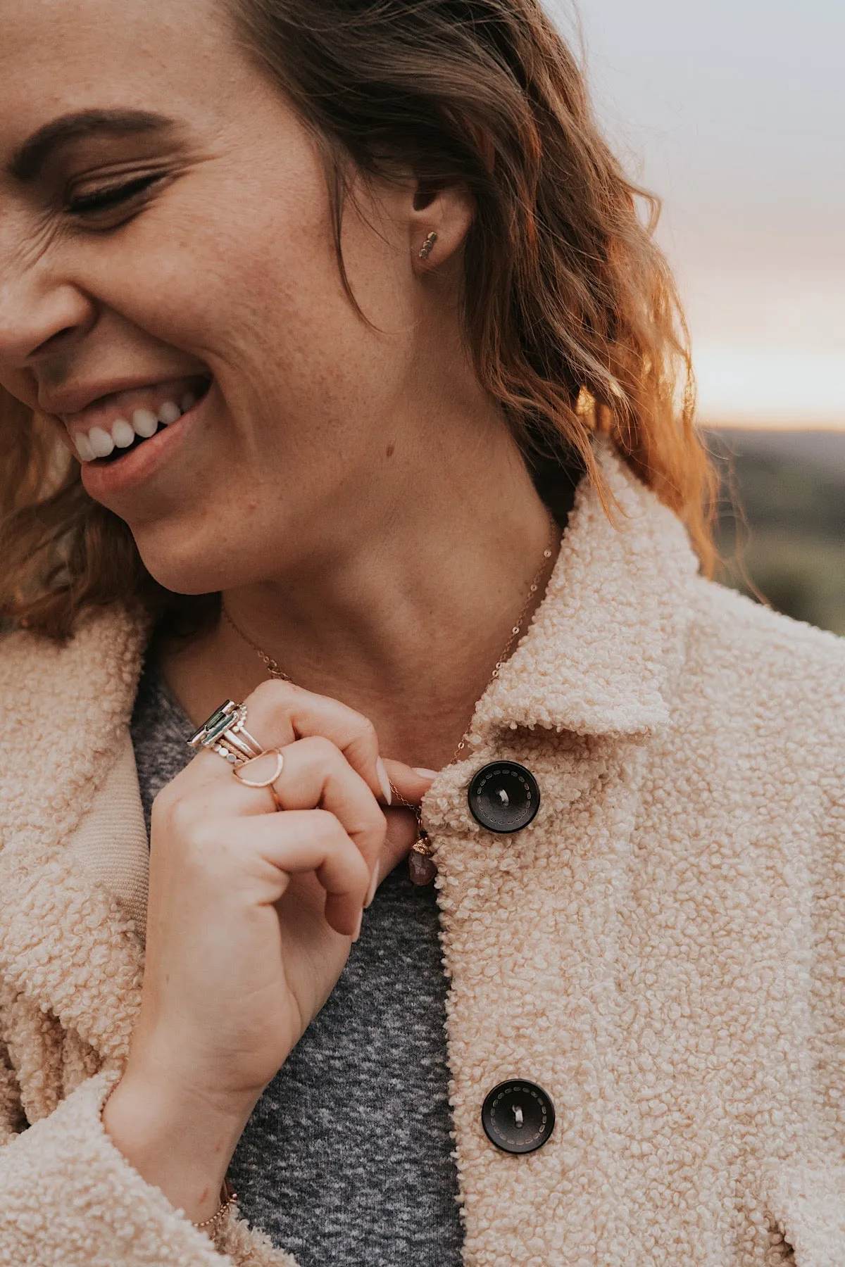 Pebble Stud Earrings