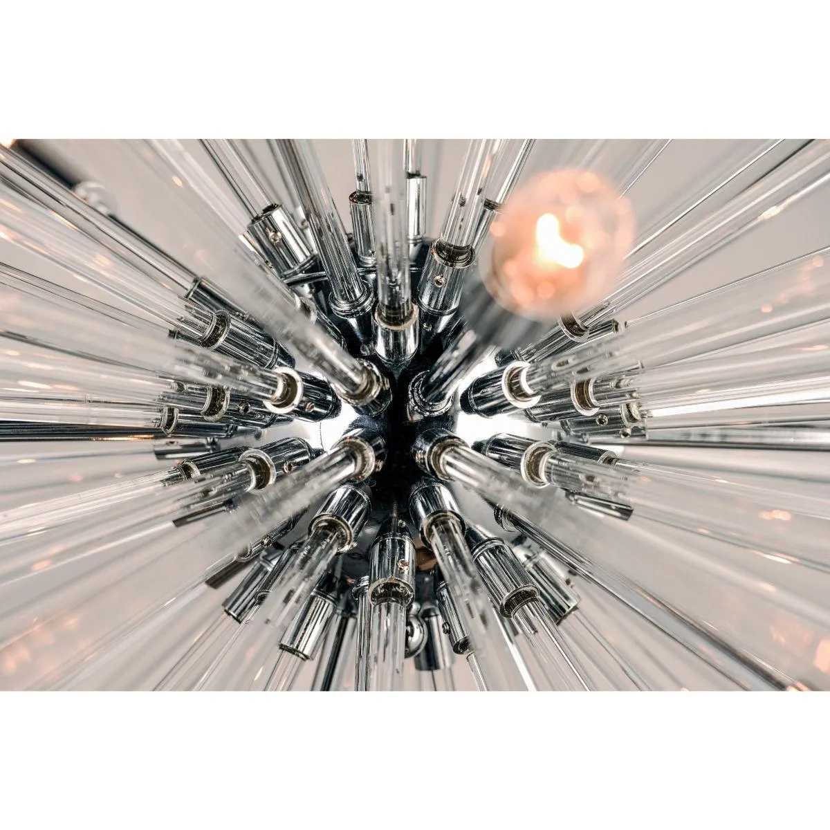 Polaris 38 in. 16 Lights Pendant Light Polished Chrome Finish