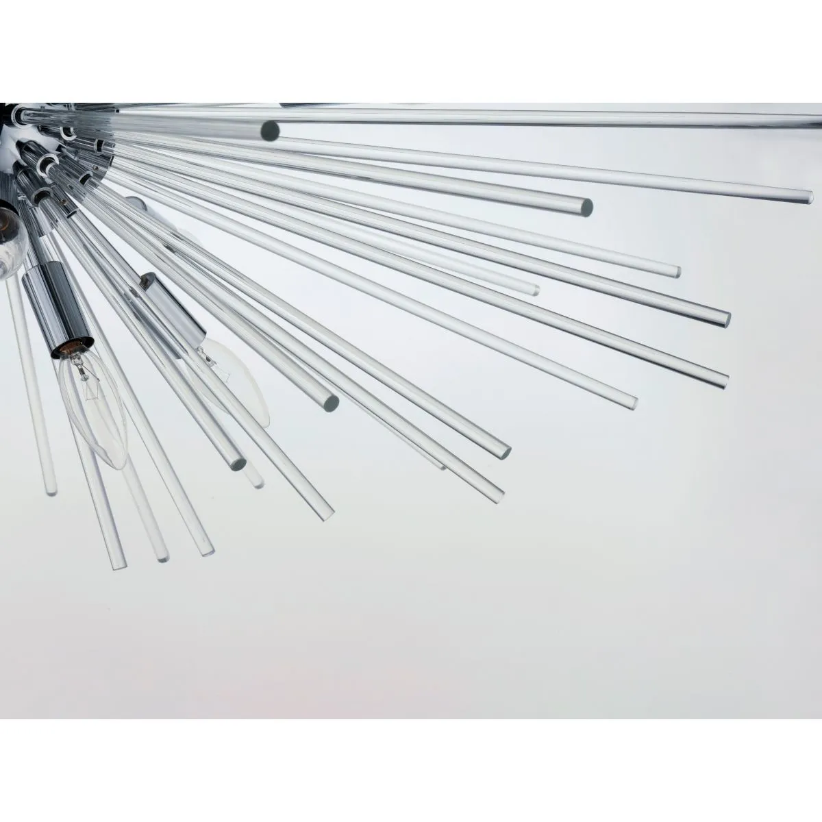 Polaris 38 in. 16 Lights Pendant Light Polished Chrome Finish
