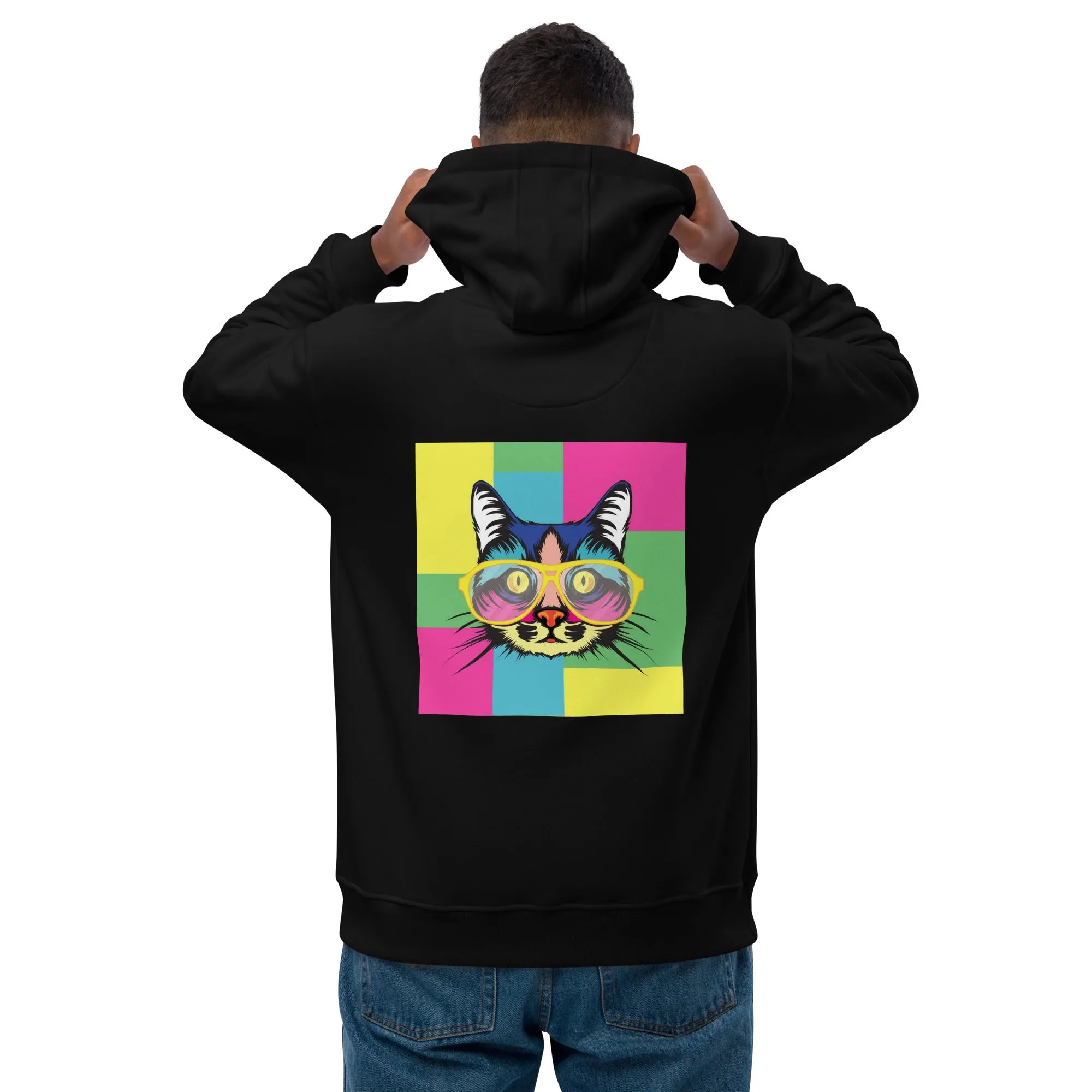 Premium eco hoodie with Pop art design sourced Vecteezy.com