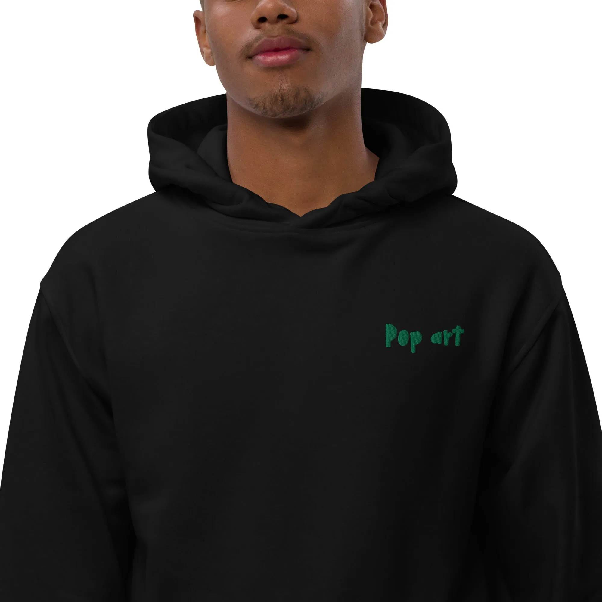 Premium eco hoodie with Pop art design sourced Vecteezy.com