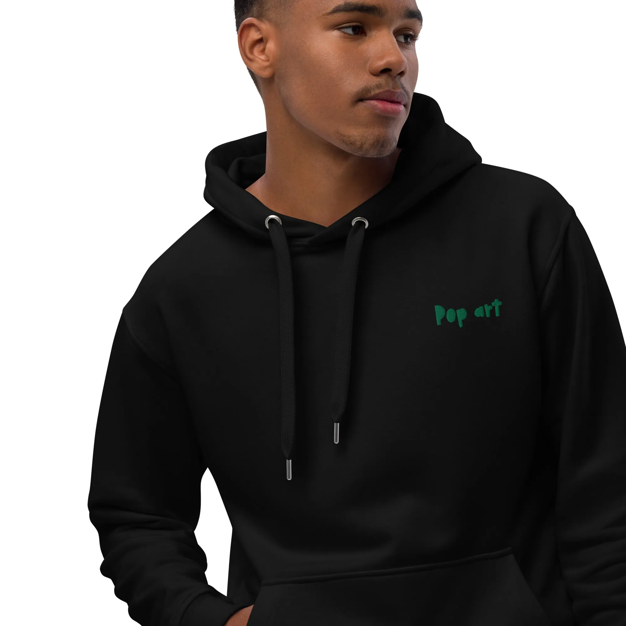 Premium eco hoodie with Pop art design sourced Vecteezy.com