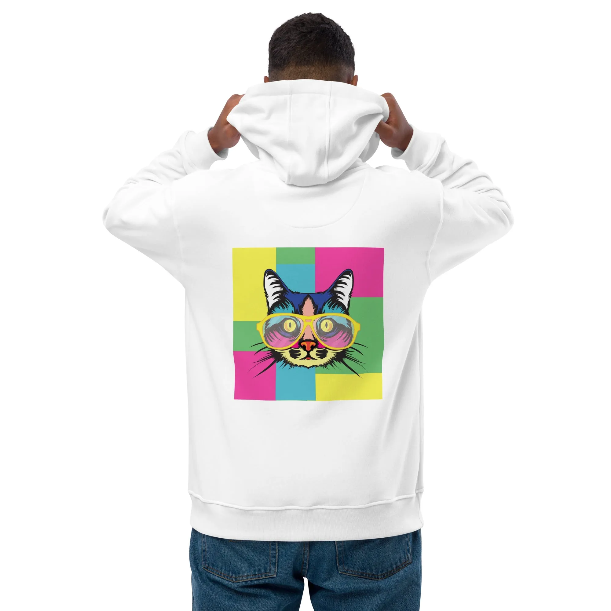 Premium eco hoodie with Pop art design sourced Vecteezy.com