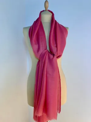 Rania Rose Pink Plain Pashmina Scarves