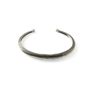Ridged Open Bangle