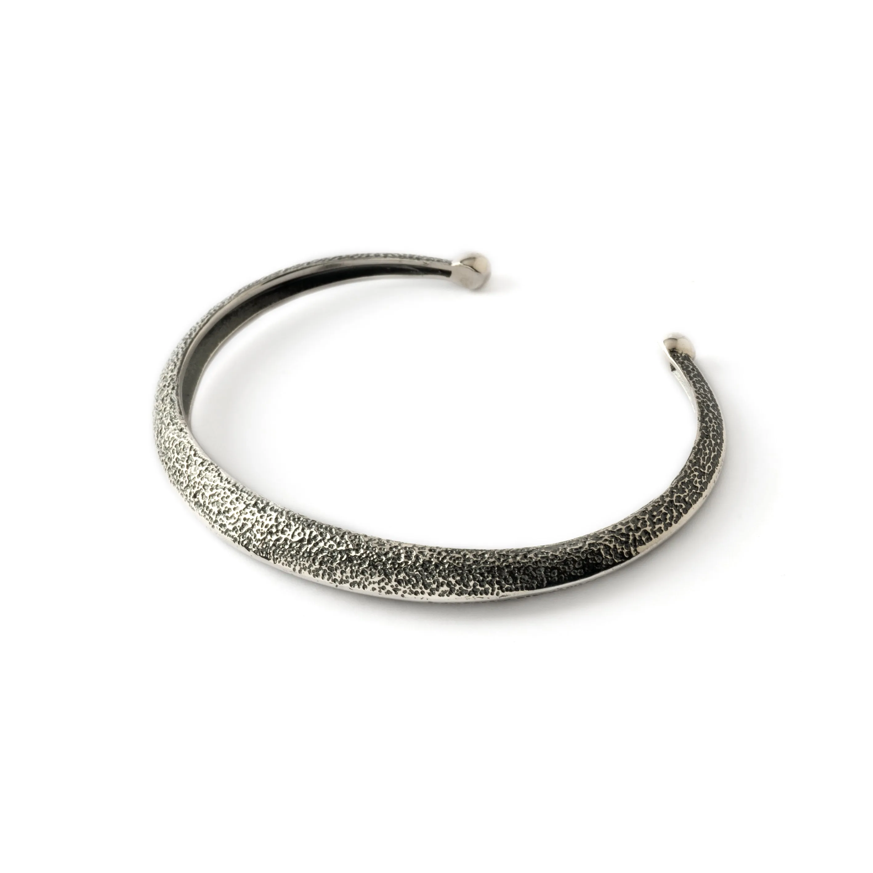 Ridged Open Bangle