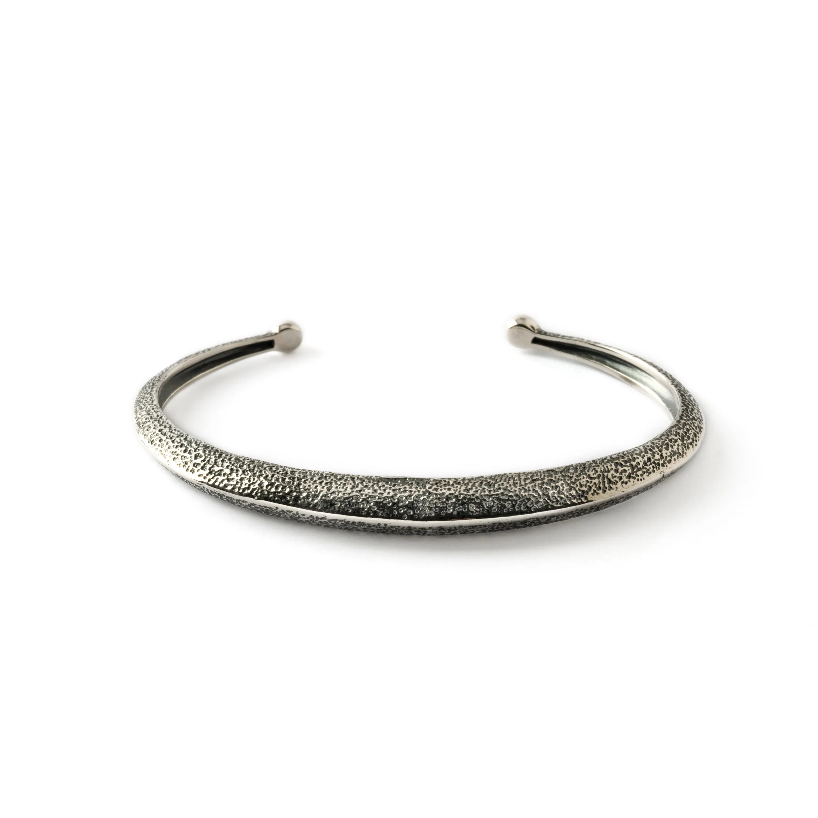Ridged Open Bangle