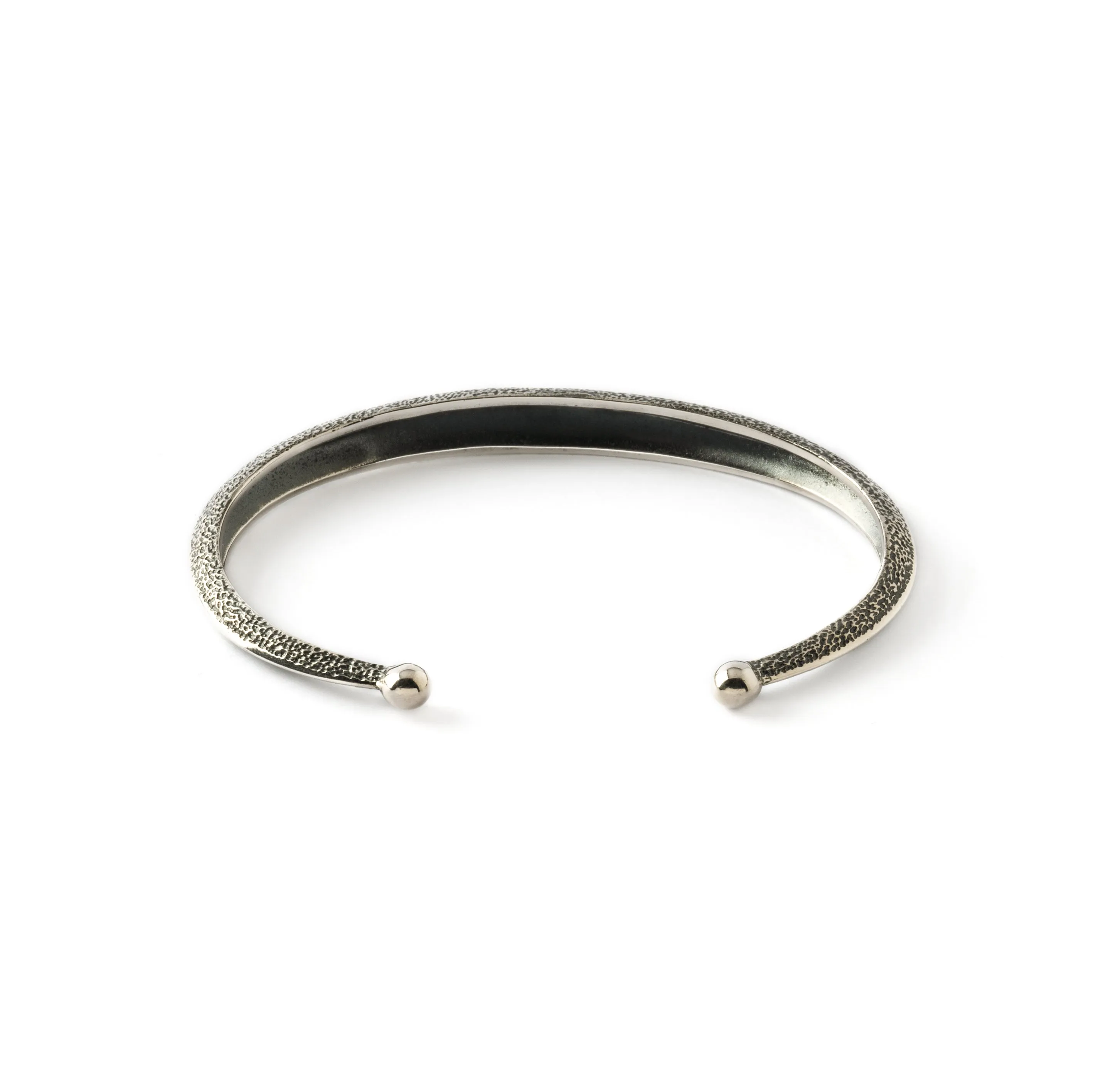 Ridged Open Bangle