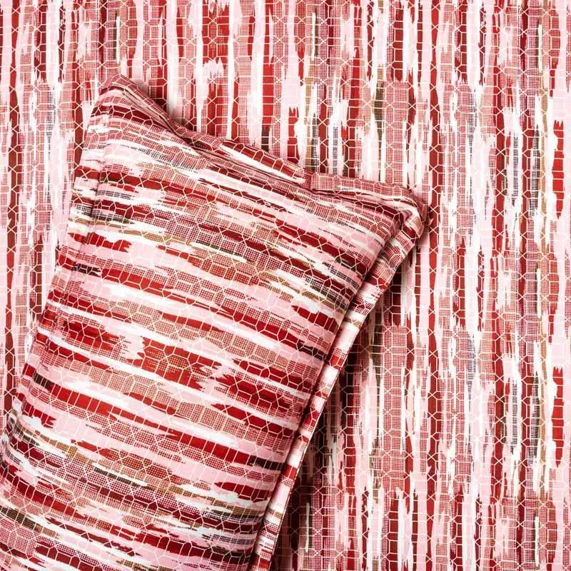 Rushi Printed Bedsheet - Pink
