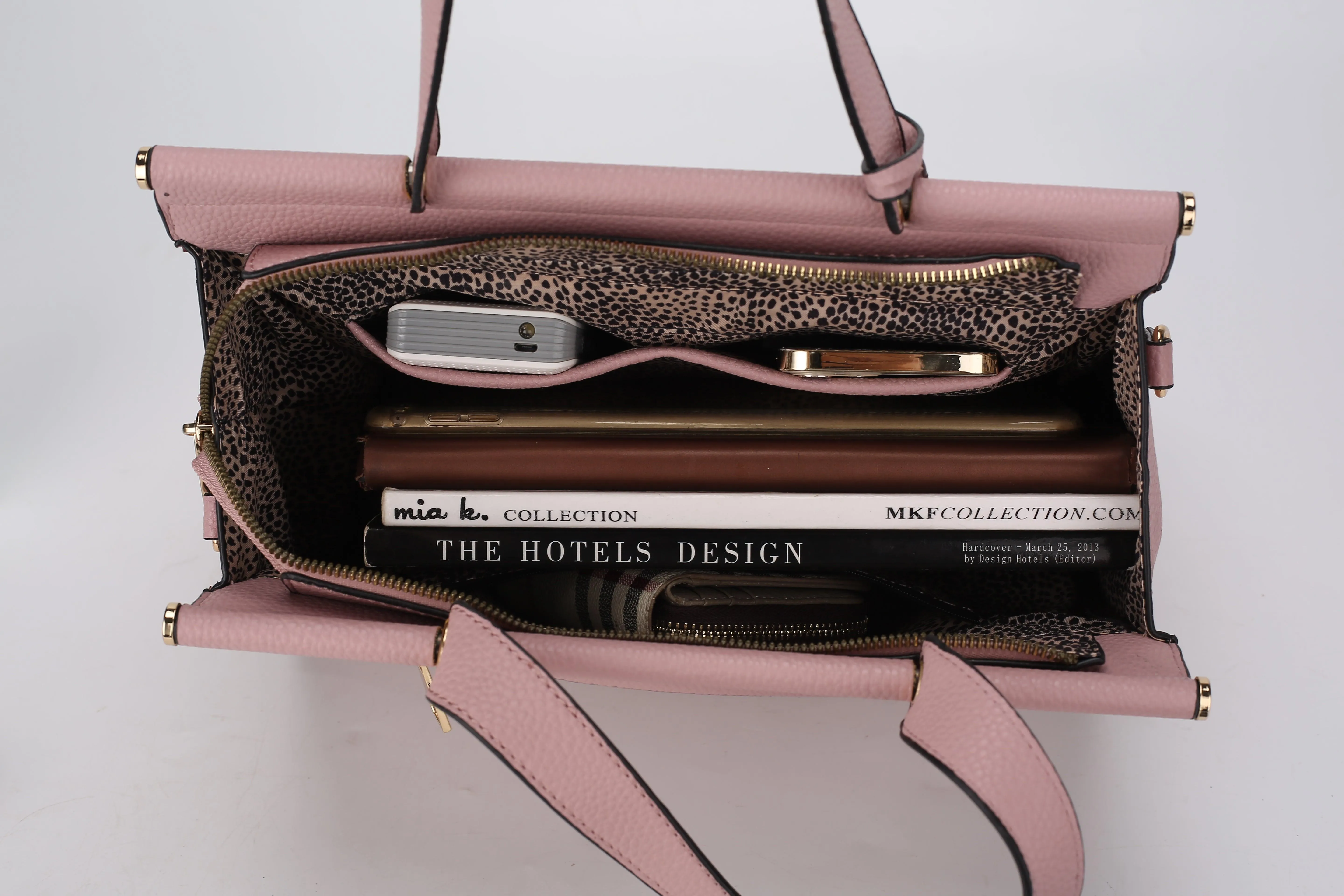 Shelby Satchel Handbag with Wallet Vegan Leather
