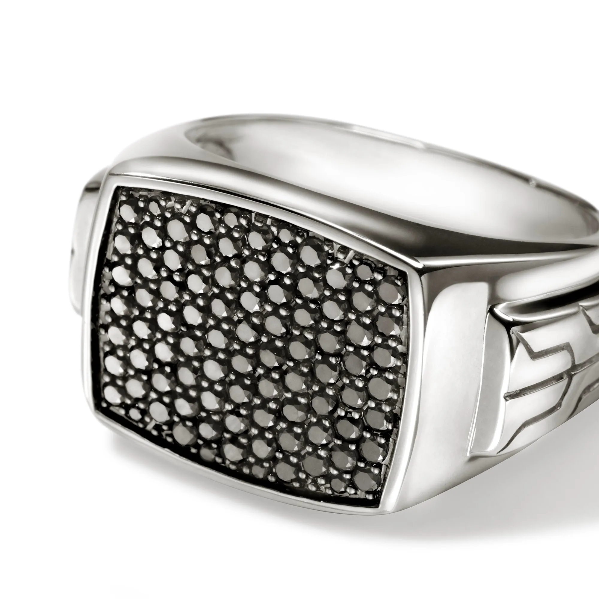 Signet Ring, Sterling Silver, Gemstones|RMS9010984BLS