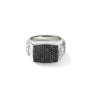 Signet Ring, Sterling Silver, Gemstones|RMS9010984BLS