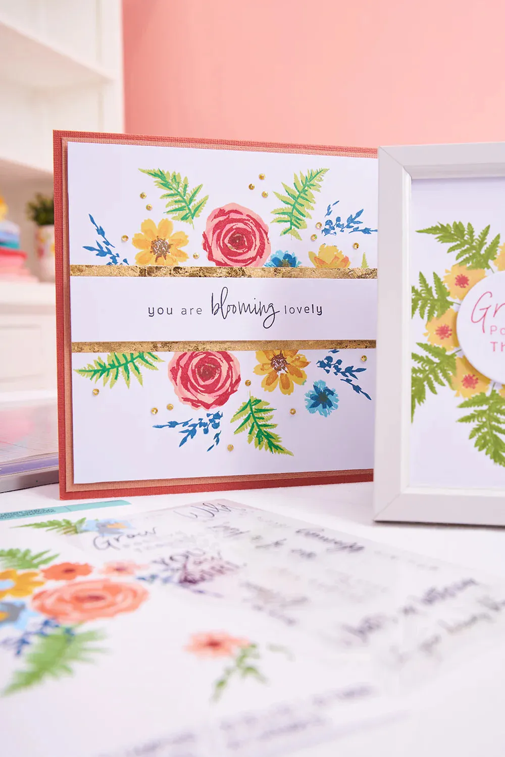 Sizzix Layered Clear Stamps 20/Pkg - Painted Florals