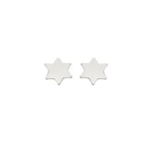 Small Sterling Silver Star Stud Earrings