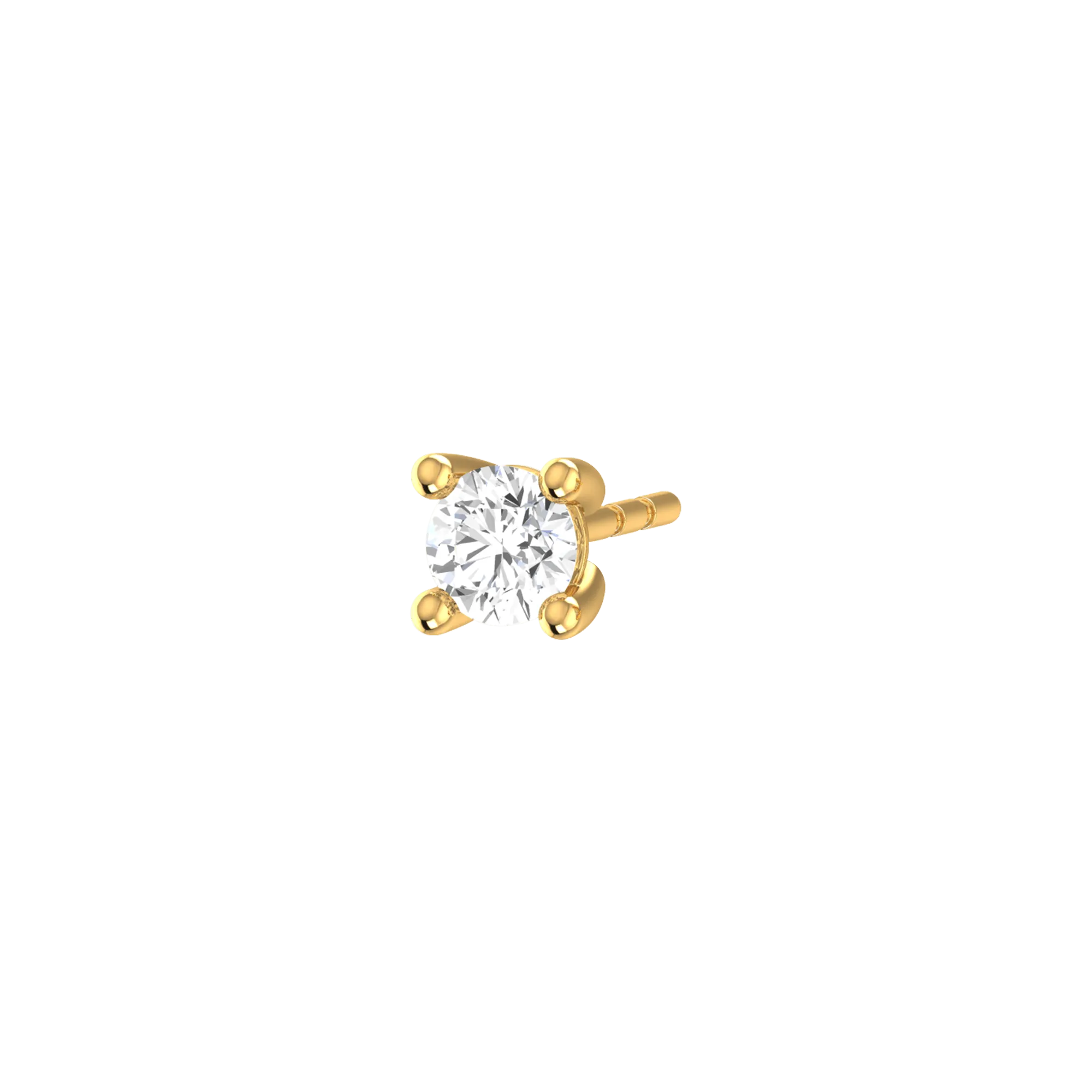 Solitaire mini earrings