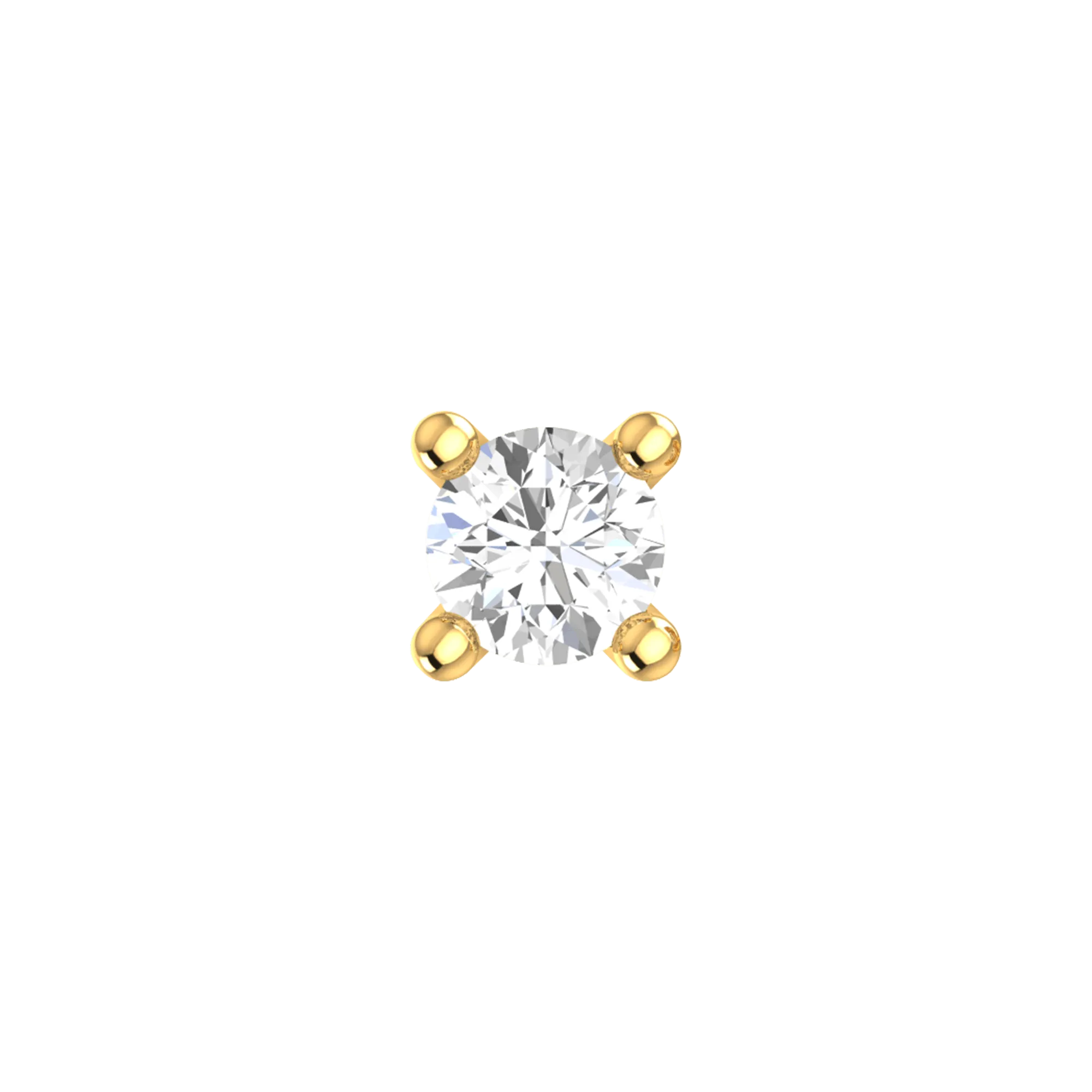 Solitaire mini earrings