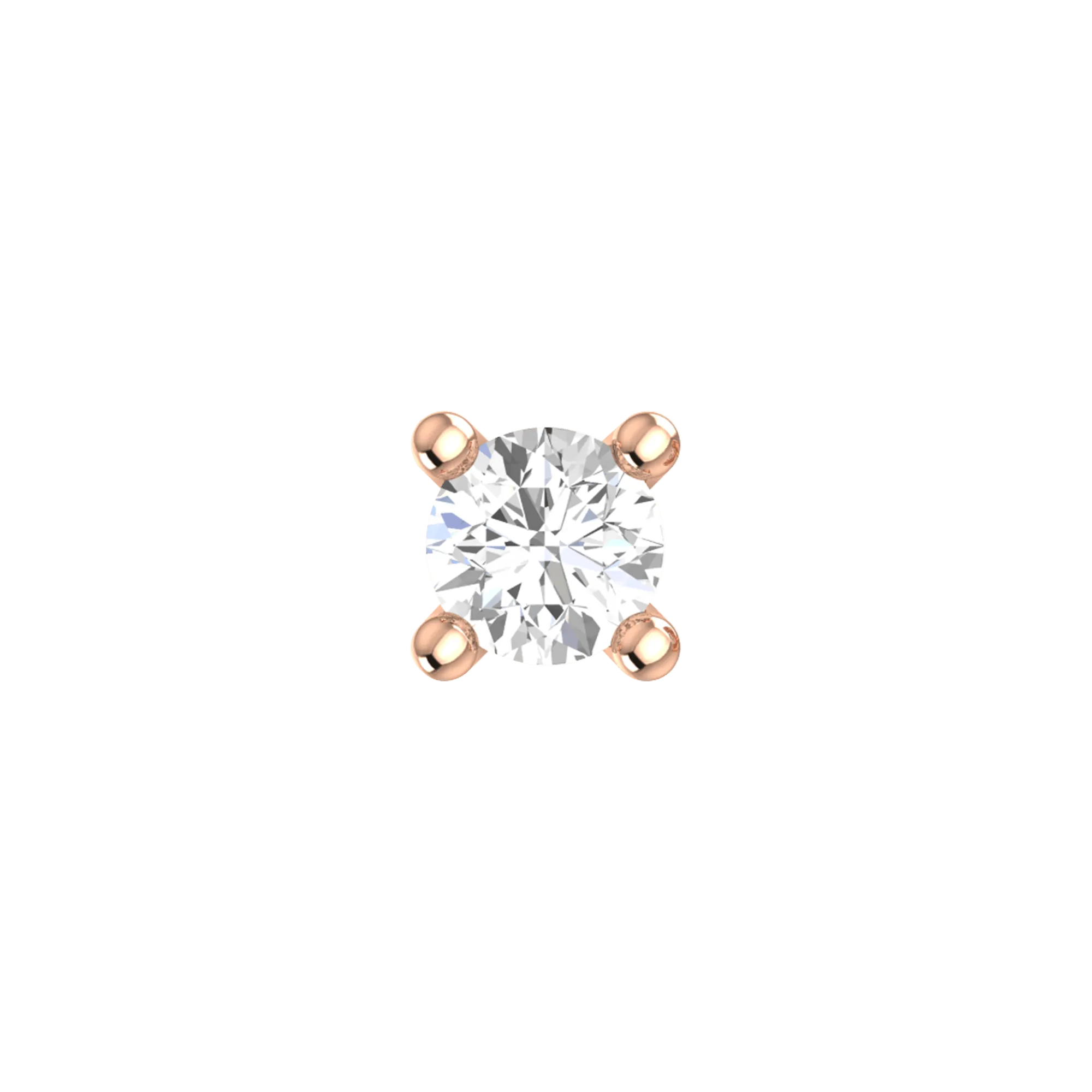 Solitaire mini earrings