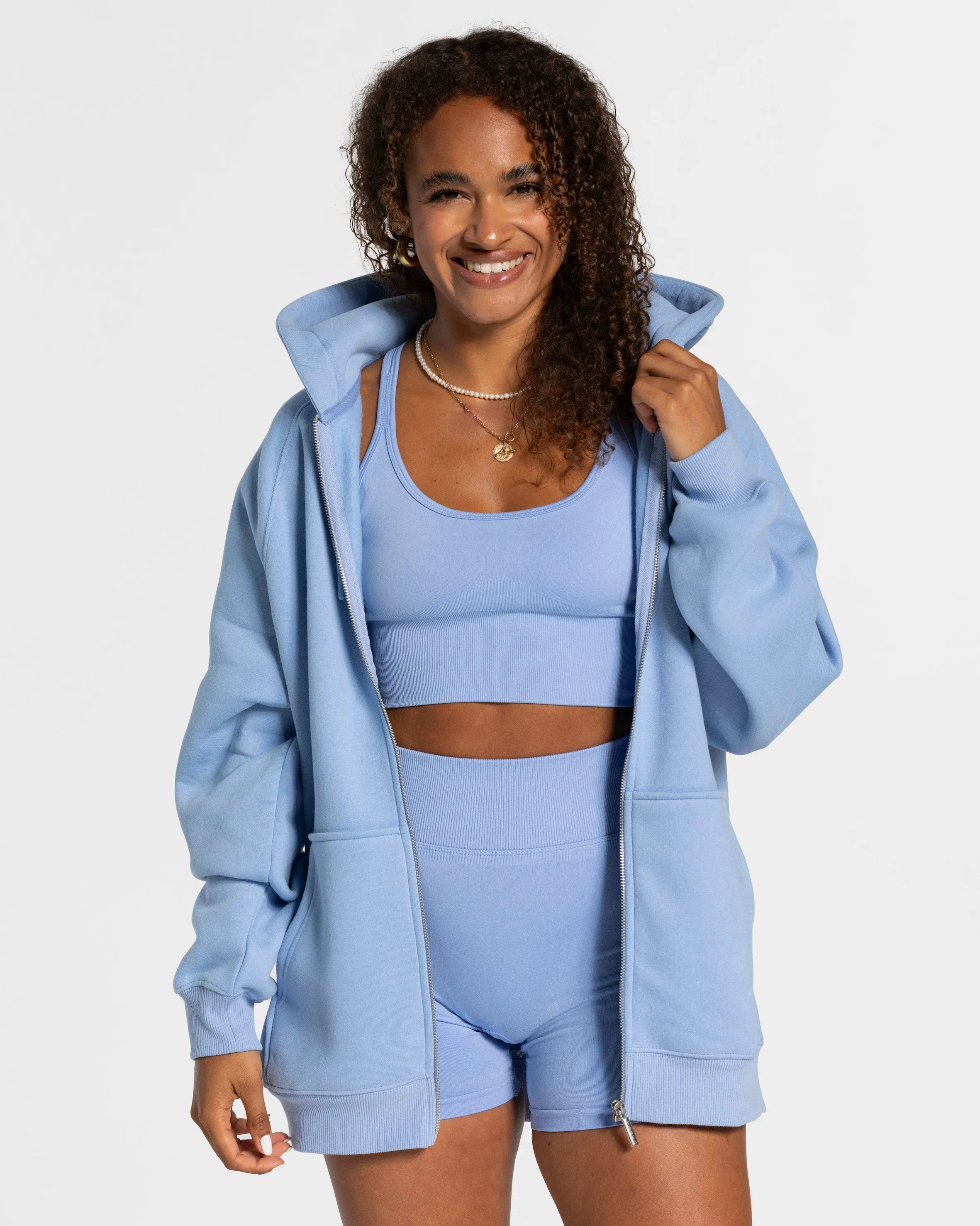Statement Oversized Jacke "Blau"