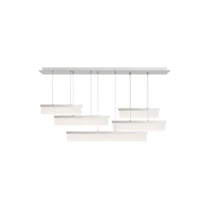 Sweep 58 in. 5 Lights LED Chandelier Nickel Finish