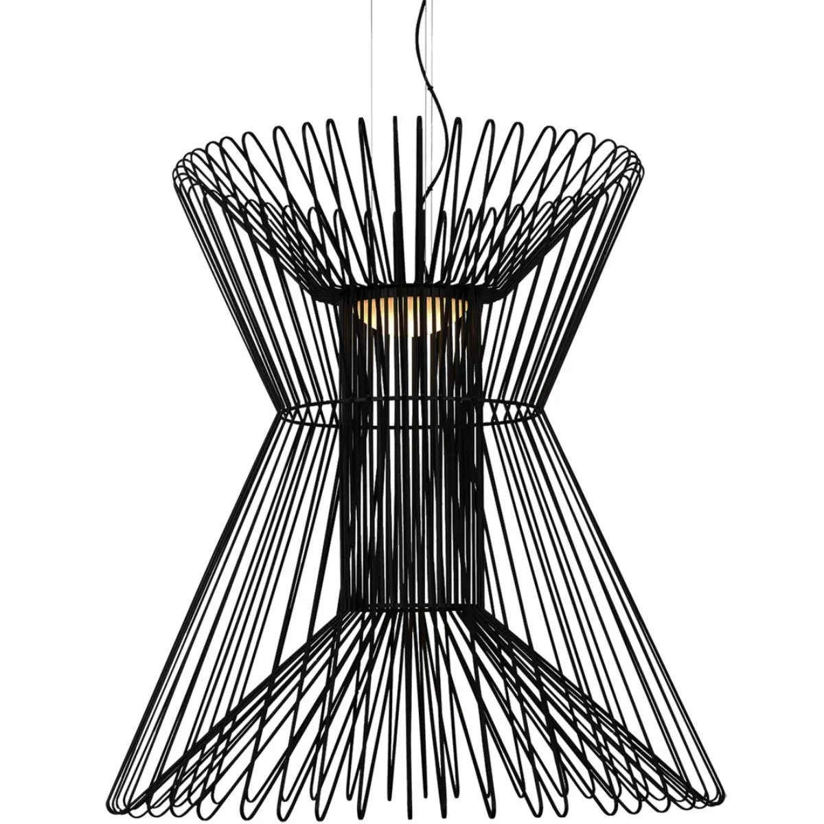 Syrma Grande36 in. LED Pendant Light 3500K Black finish