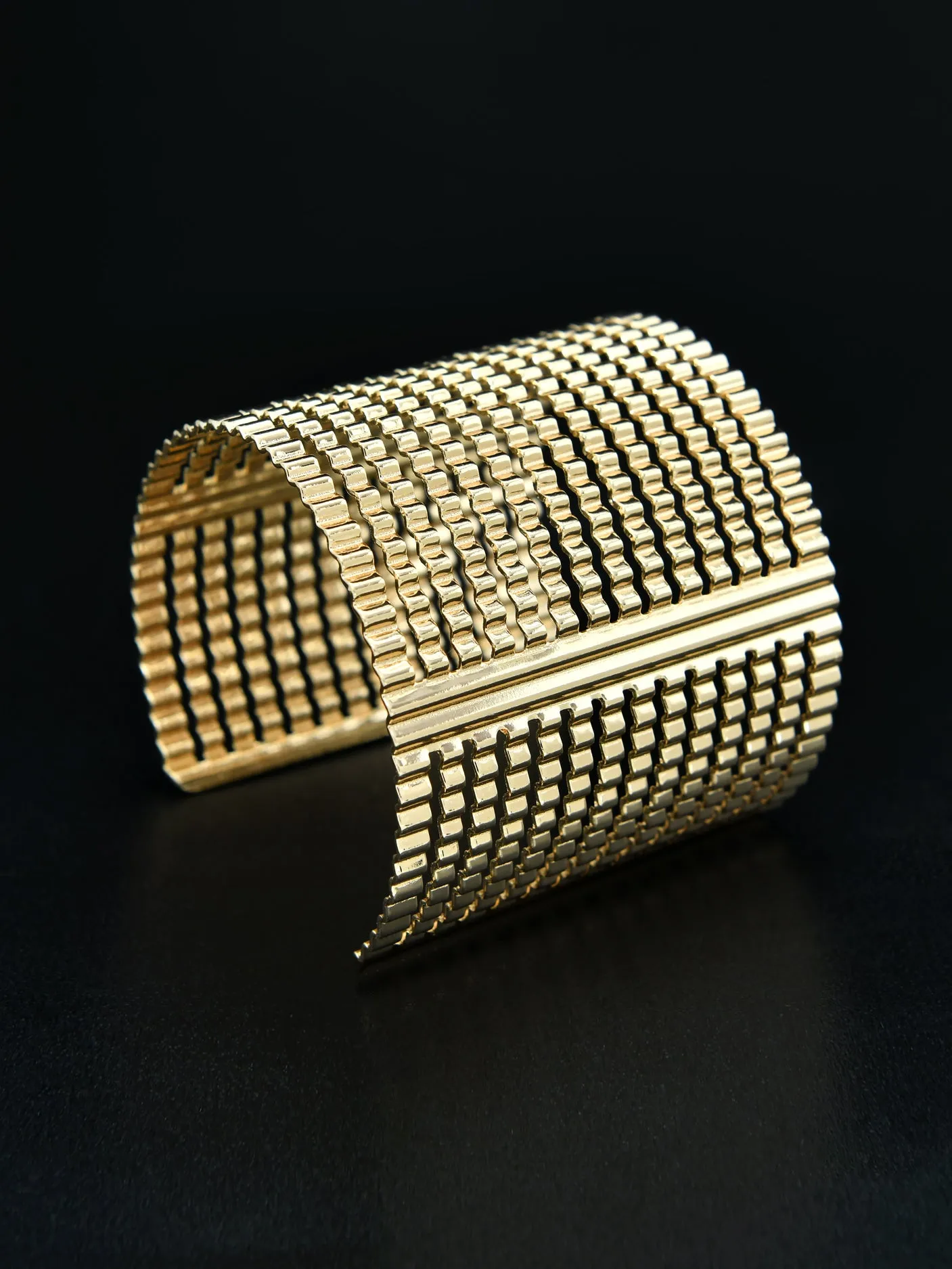 Textured Cuff Bangle