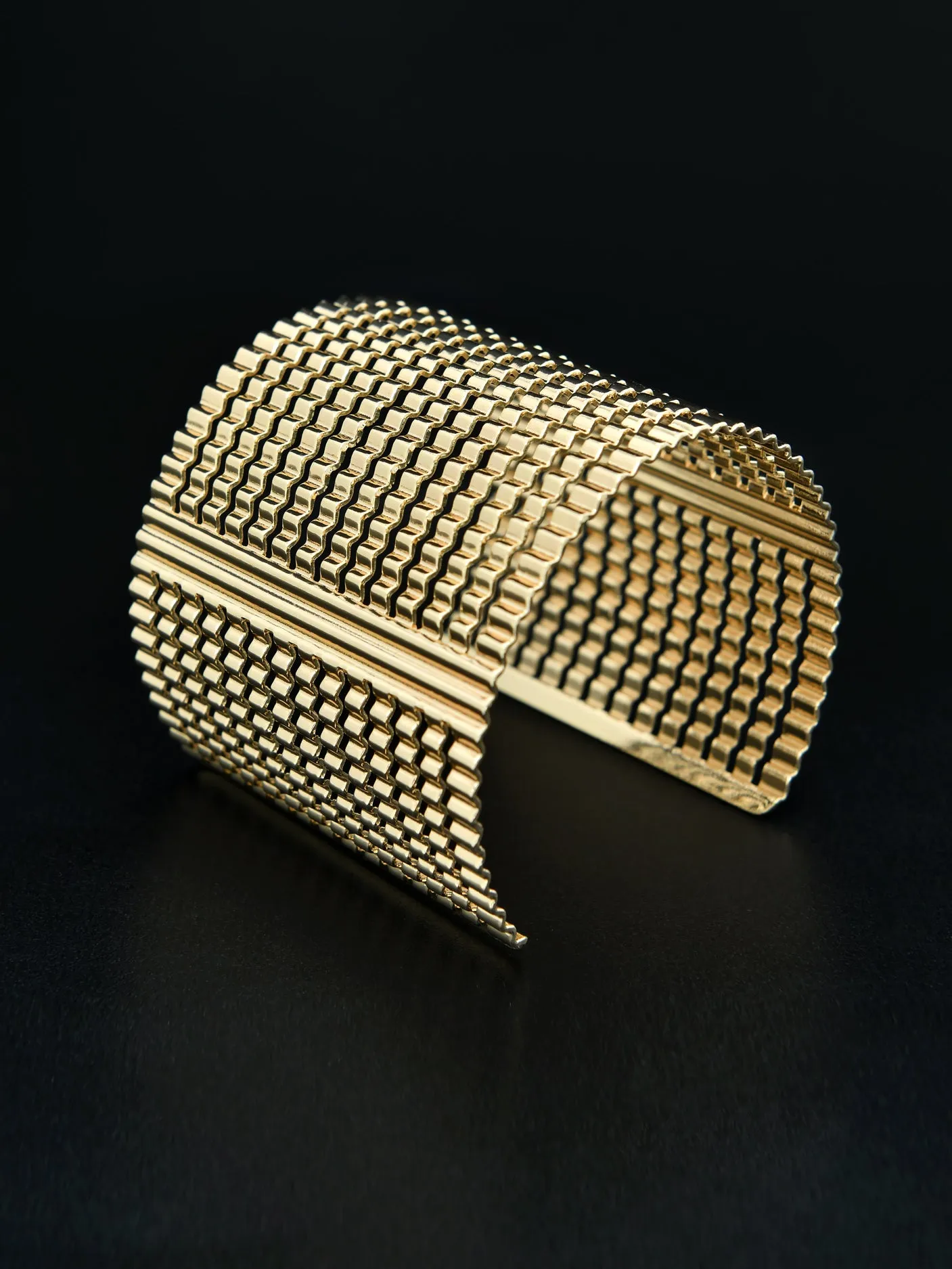 Textured Cuff Bangle